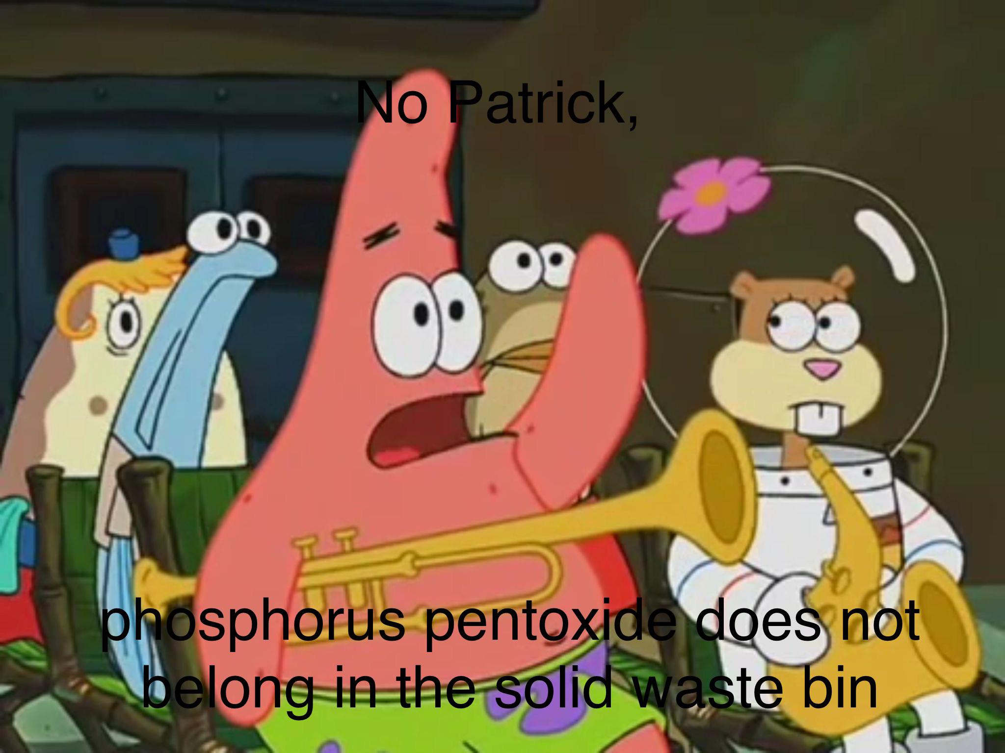 No Patrick, That's Not How Chemical Disposal Works