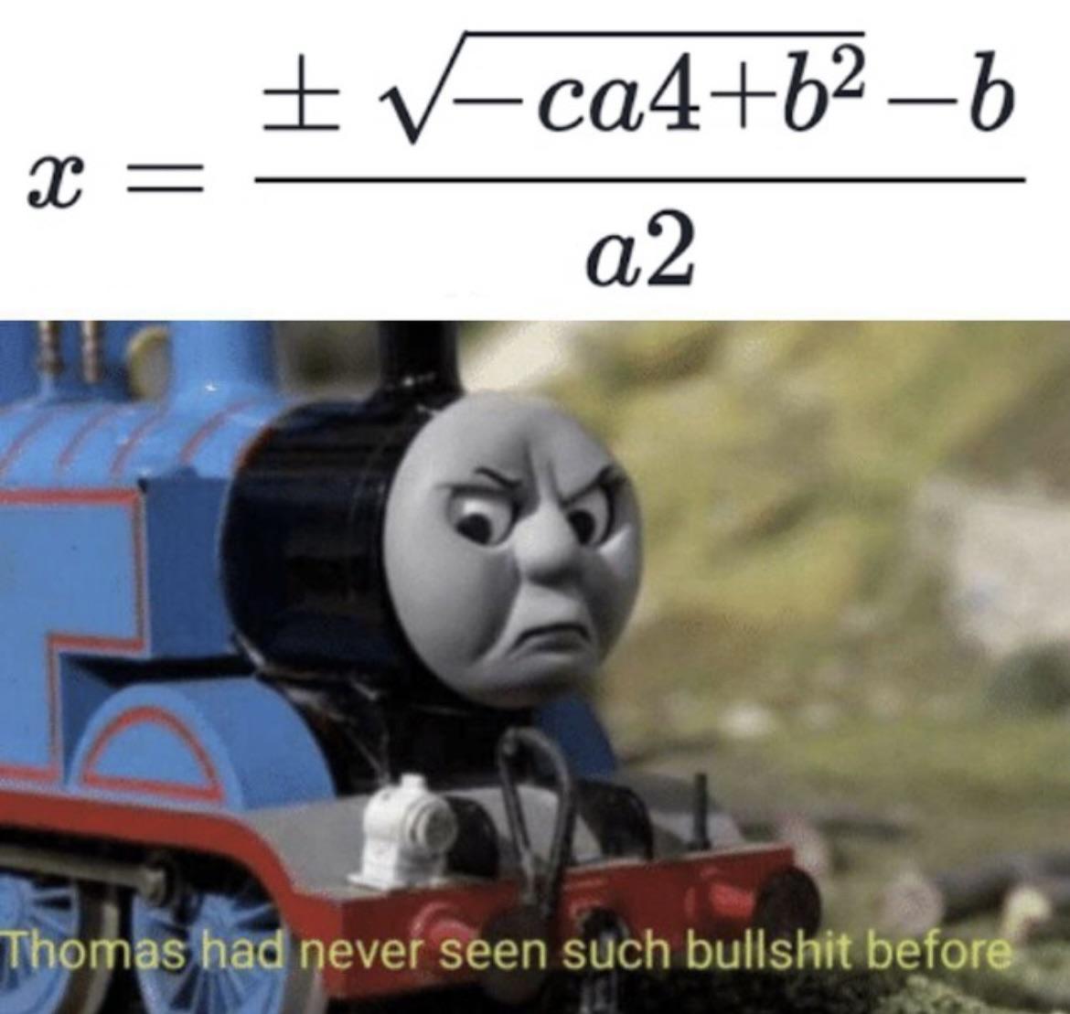 The Quadratic Formula From Hell