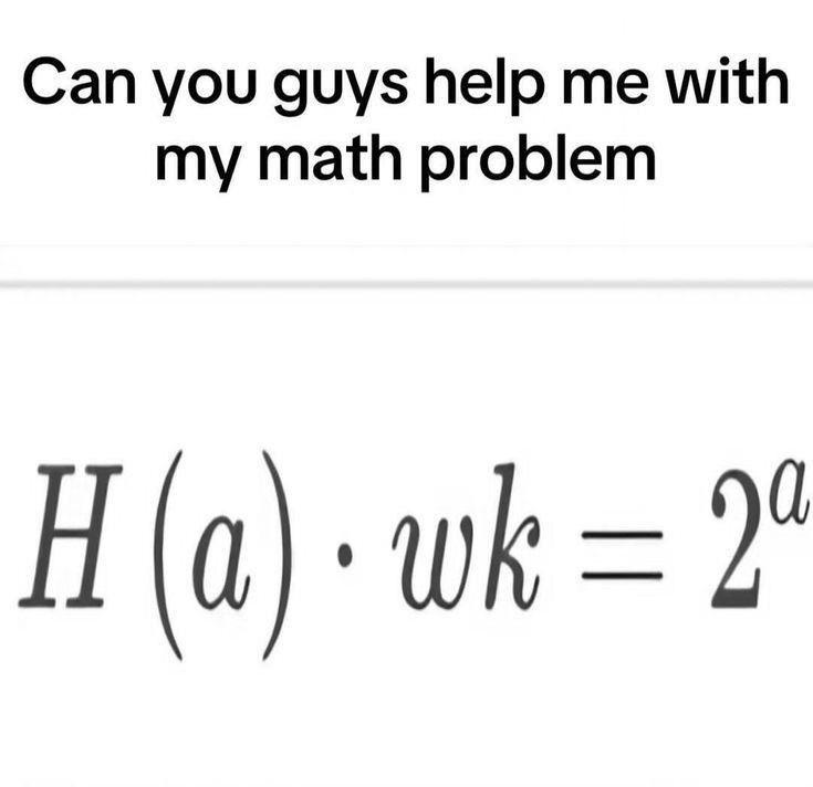 Just A Simple Math Problem