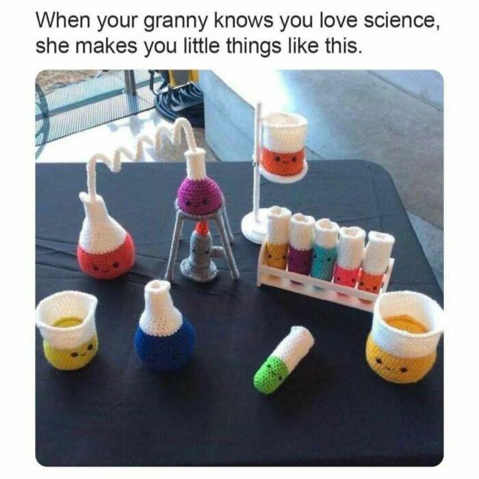 Grandma's Yarn Laboratory: Where Crochet Meets Chemistry