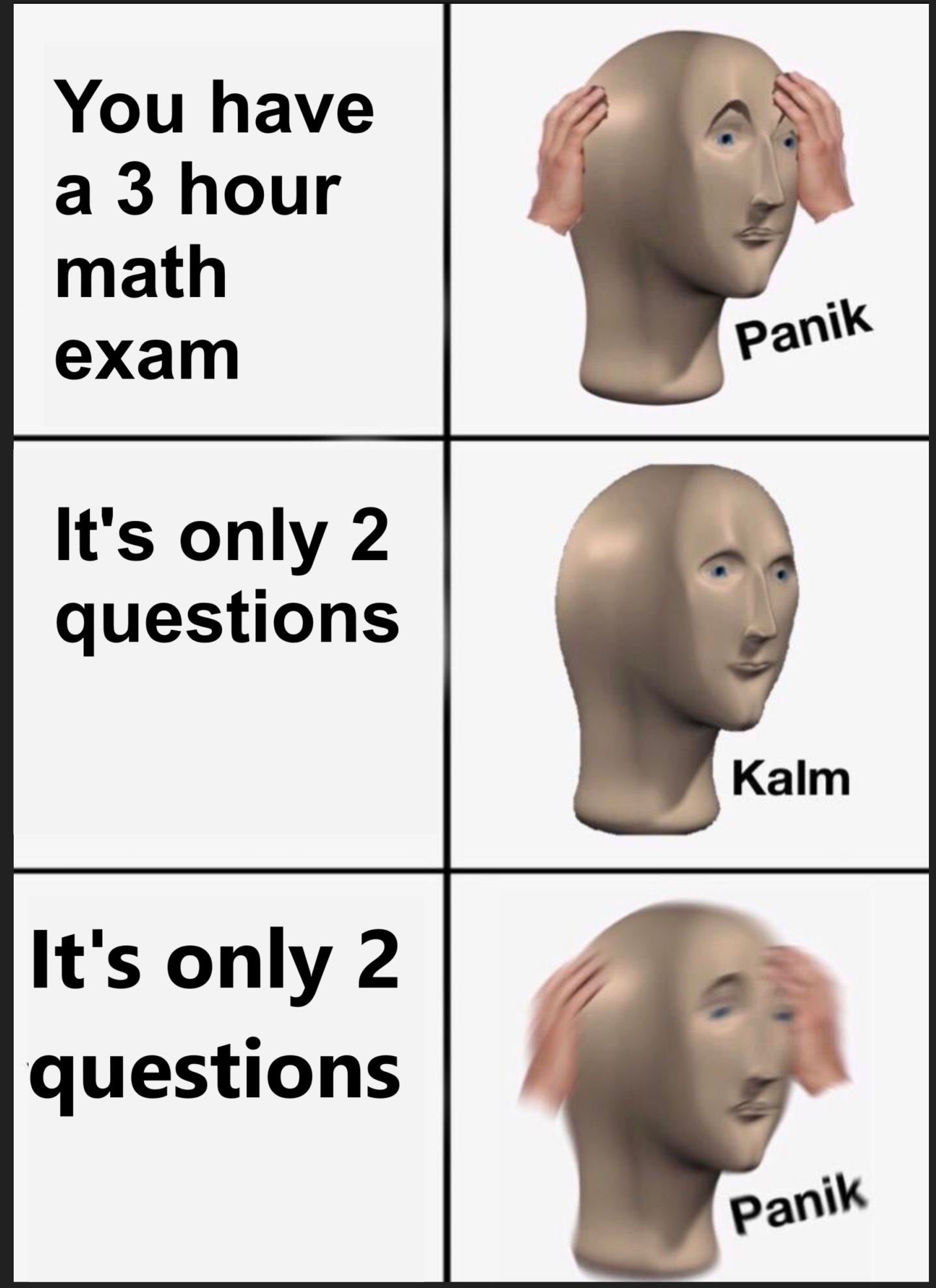 The Math Exam Paradox