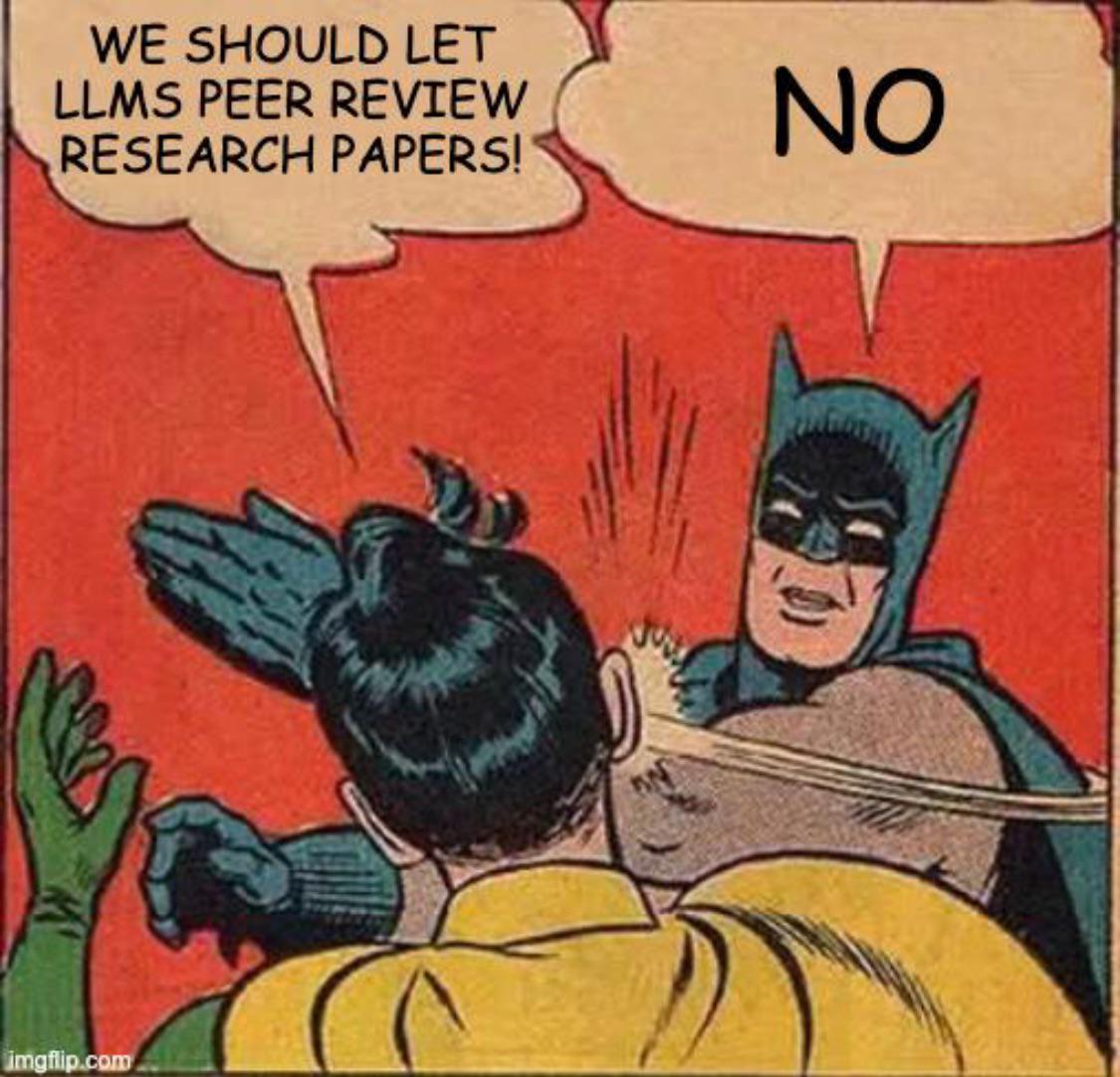 The Caped Reviewer Says No