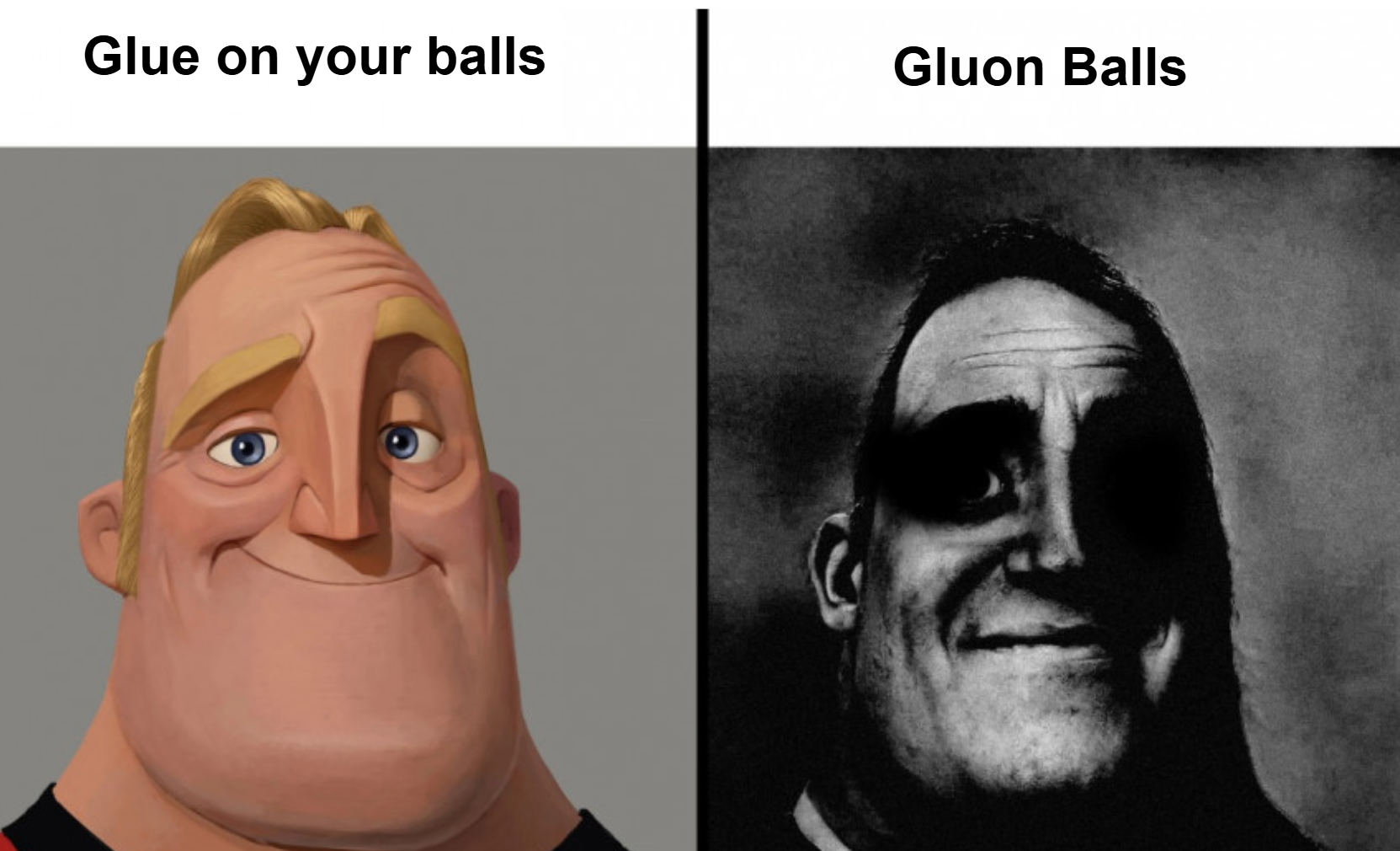 Glue On Your Balls vs. Gluon Balls