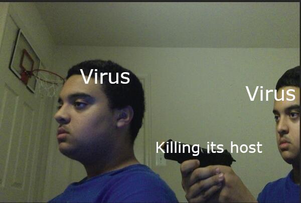 The Viral Suicide Paradox