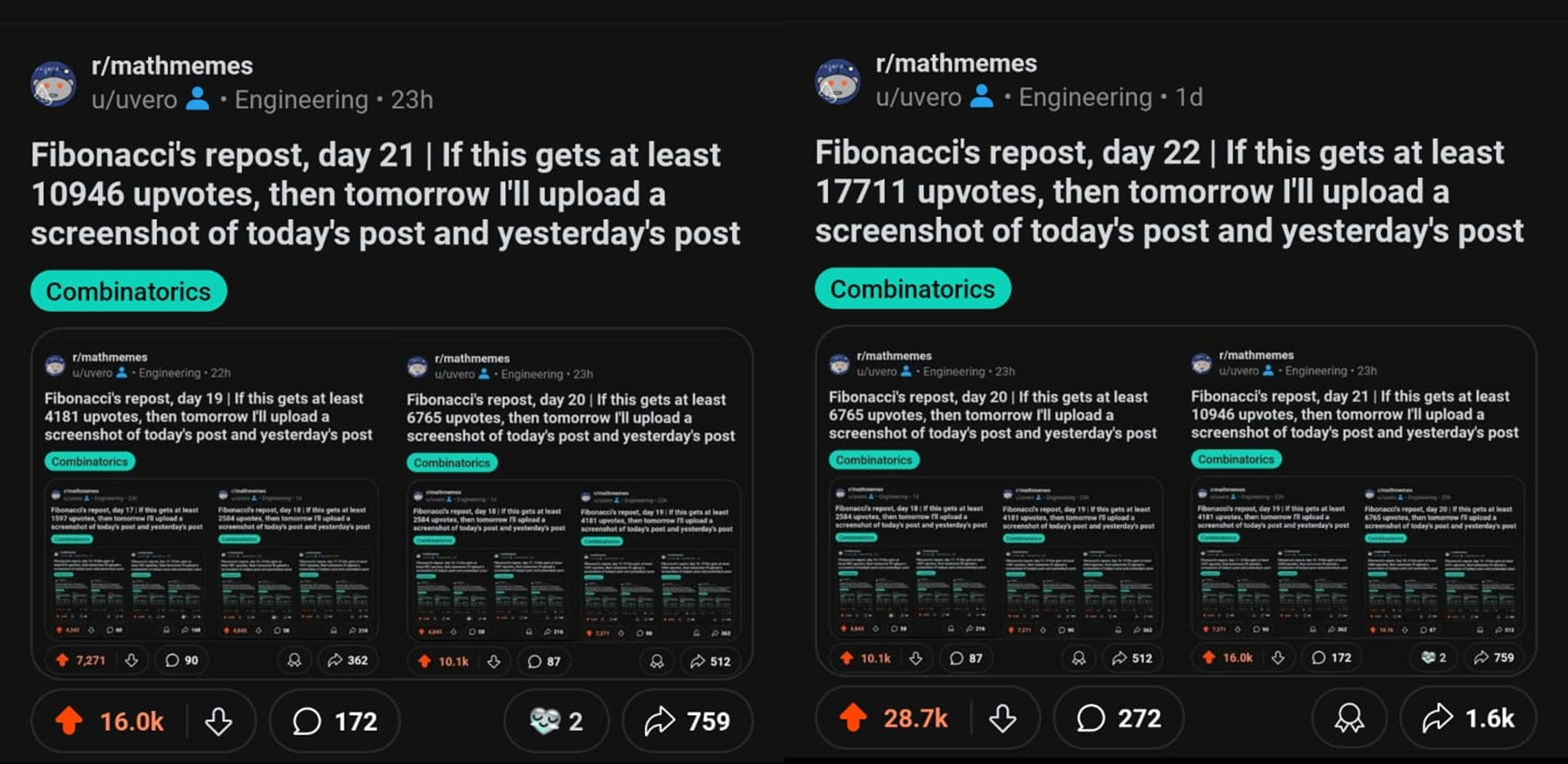 The Recursive Fibonacci Karma Machine