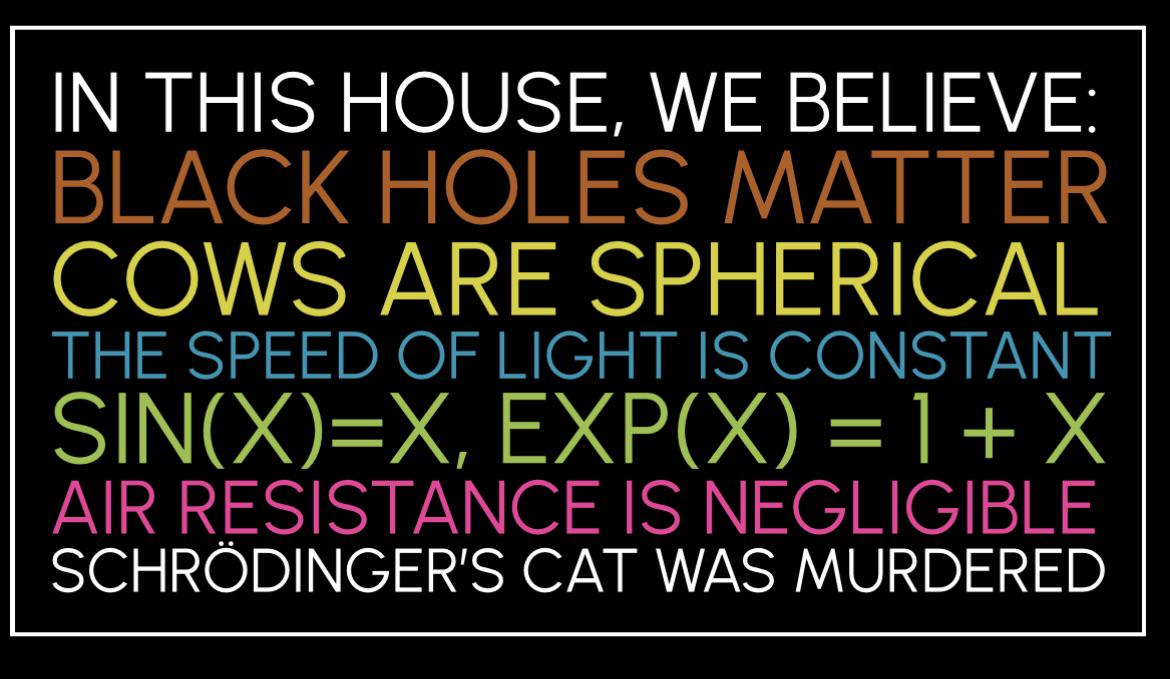 The Physicist's Household Commandments