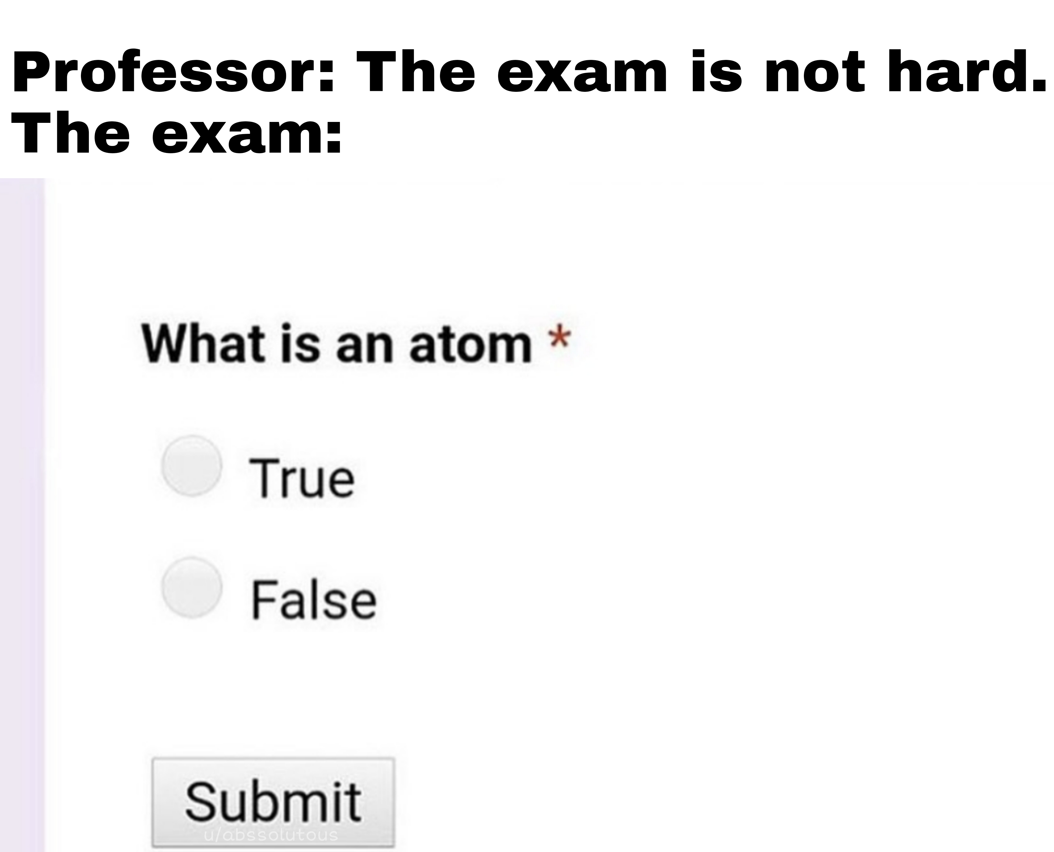 The Atom Is A True/False Question, Apparently