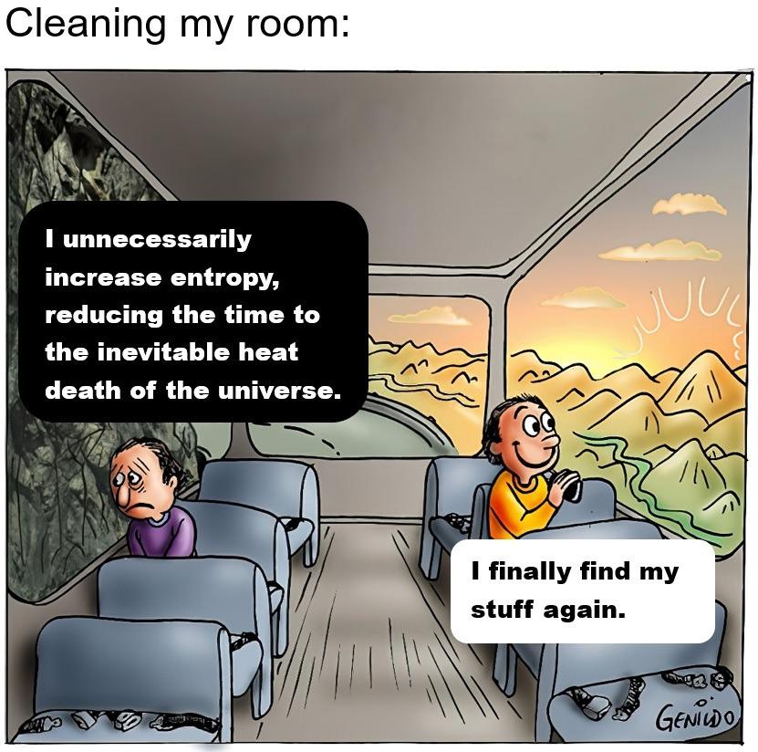 The Thermodynamic Tragedy Of Tidying Up