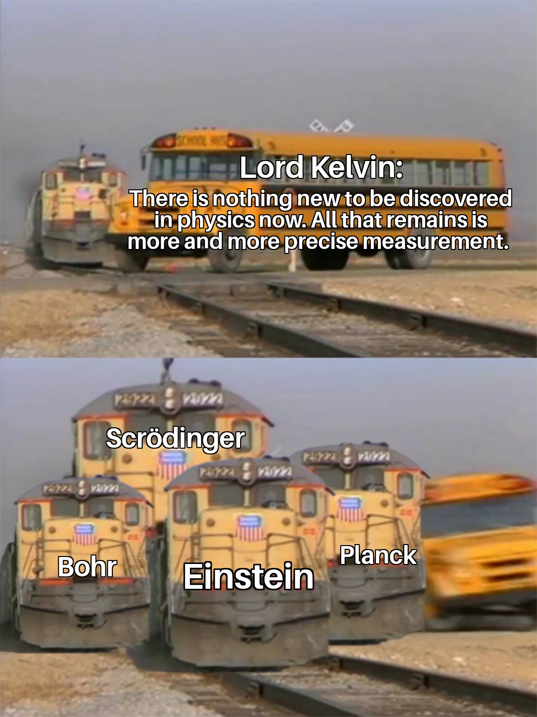 The Quantum Train Wreck