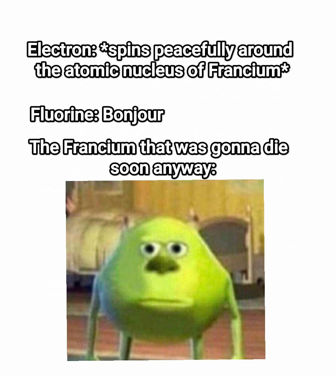 Poor Francium's Double Doom