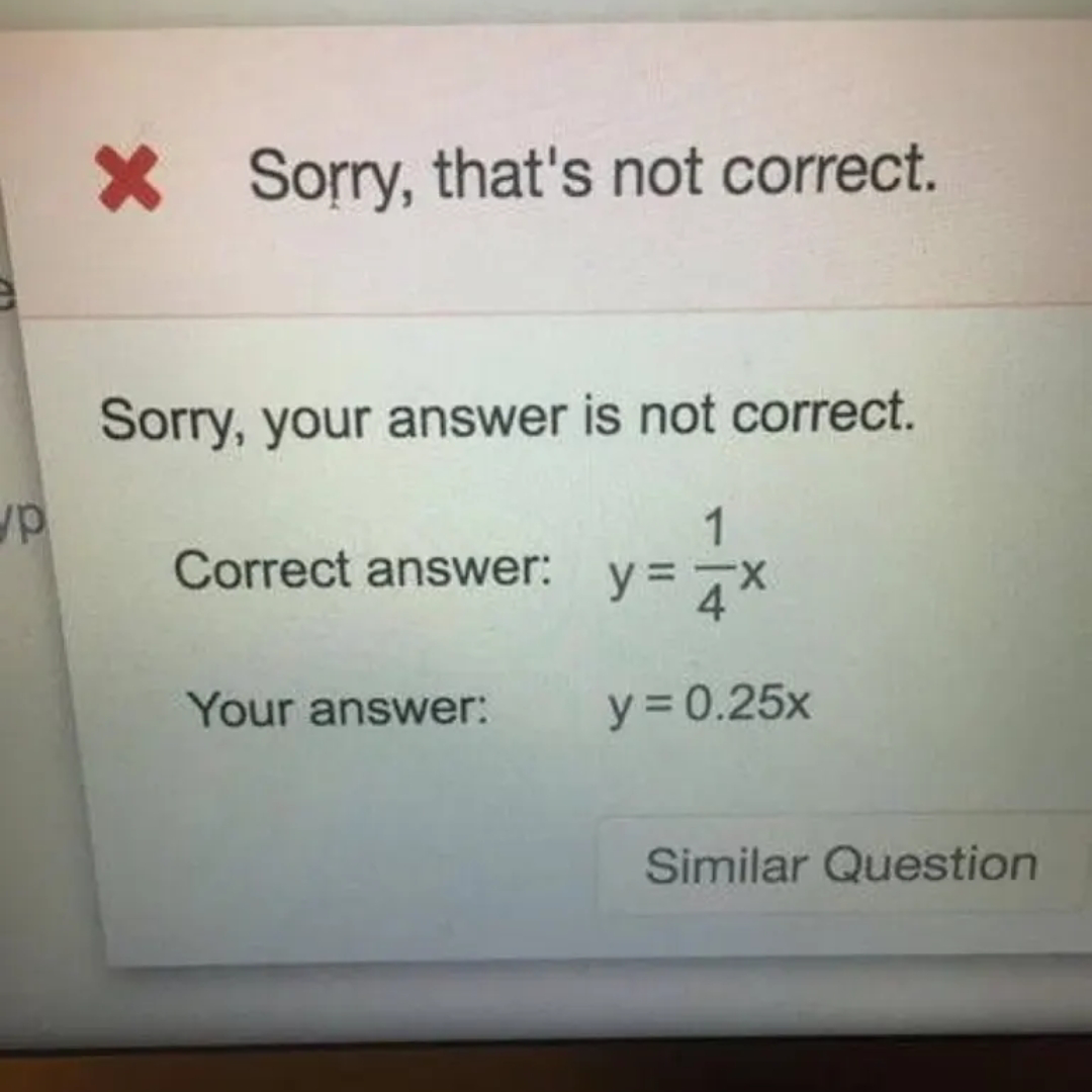 When Being Right Is Actually Wrong