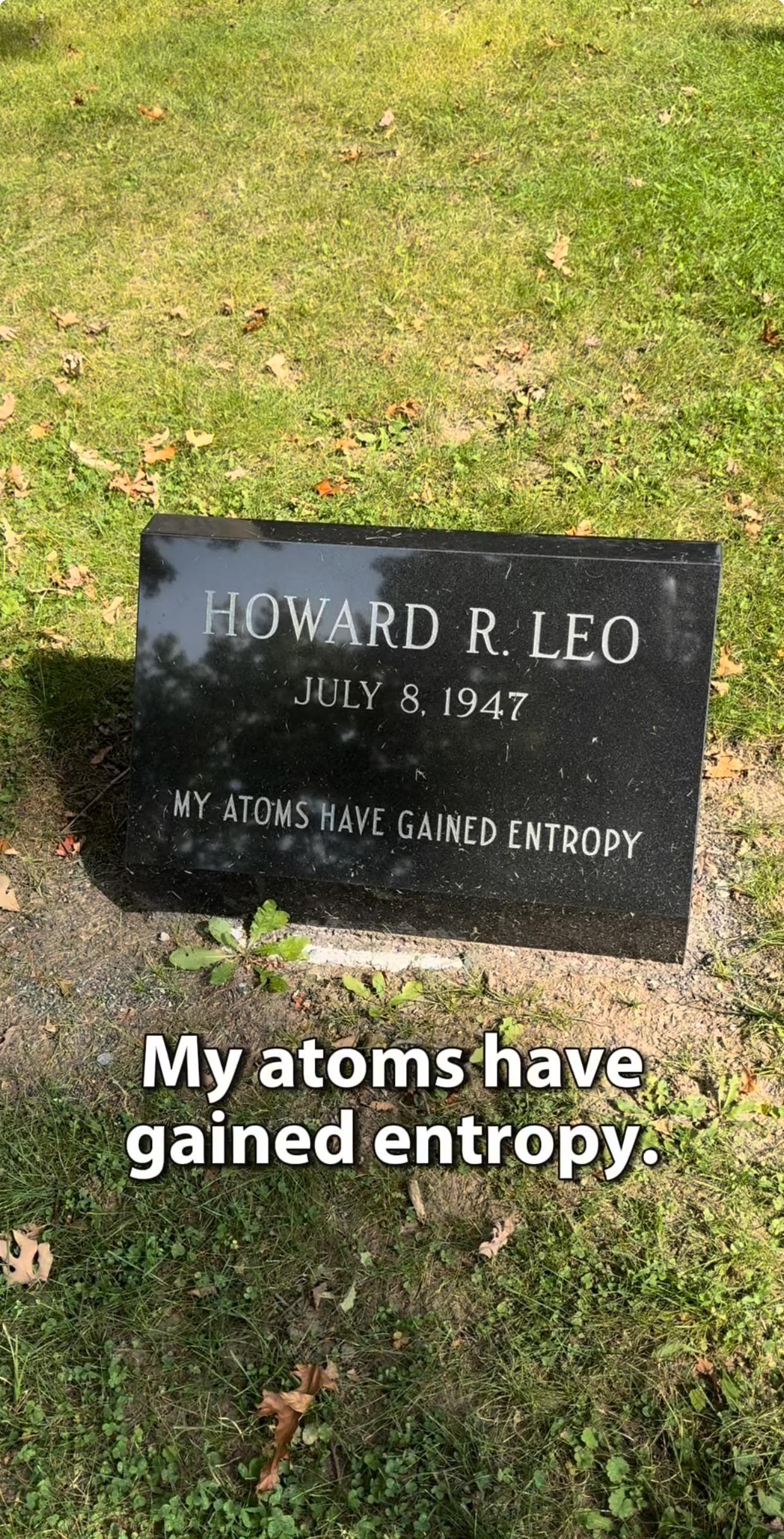 The Entropy Stone
