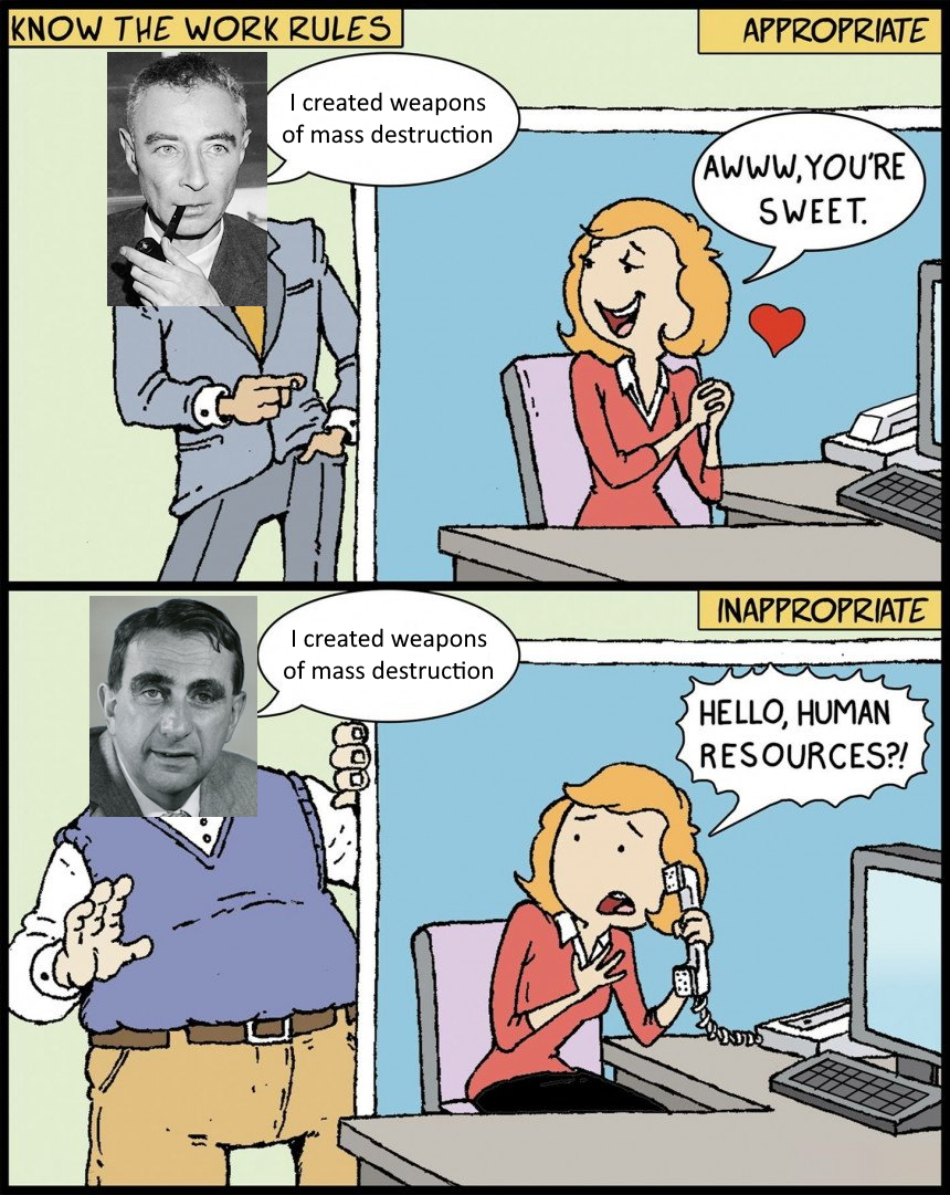 Oppenheimer Vs Teller: Nuclear Pickup Lines