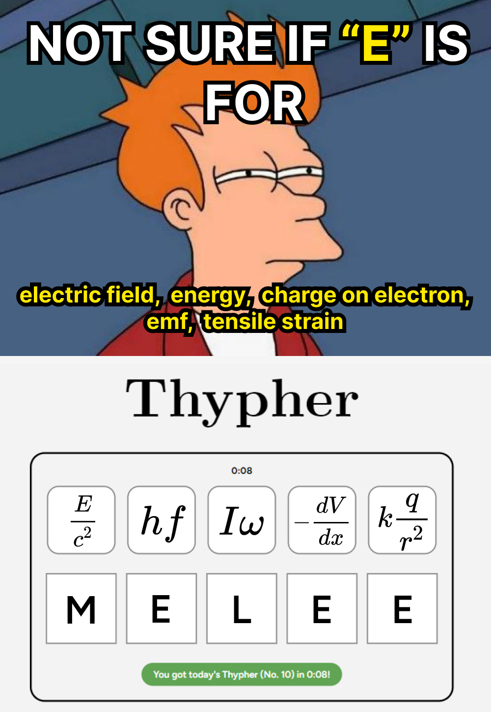The E-nigma Of Physics Notation