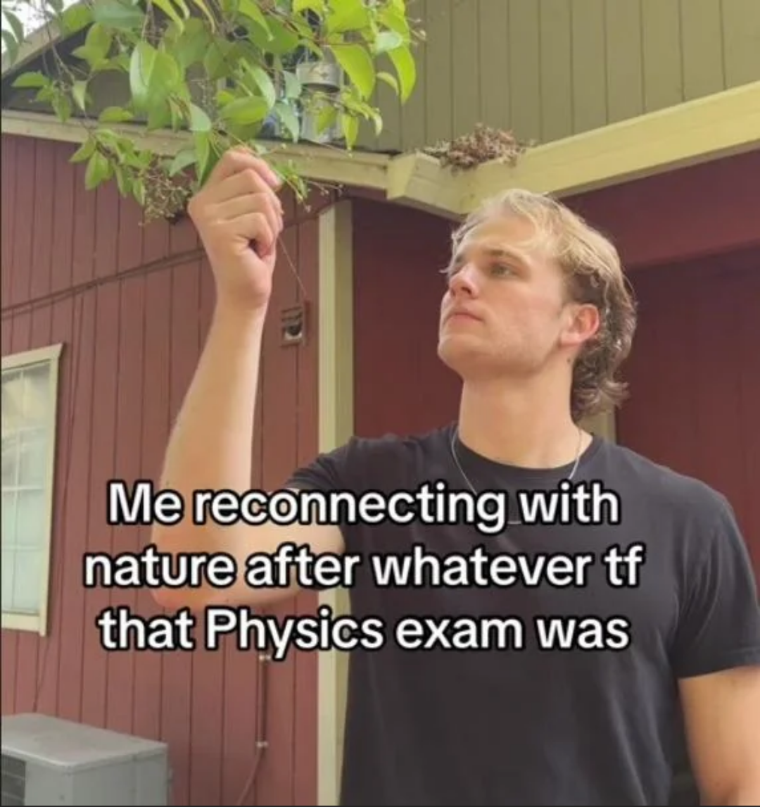 Post-Physics Exam Nature Therapy