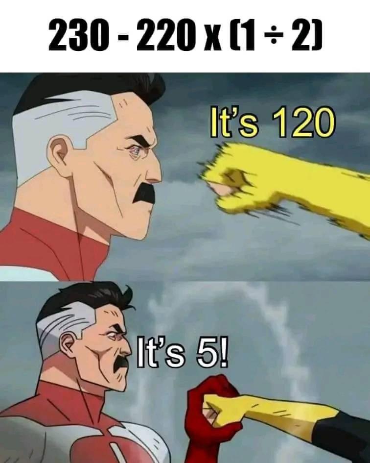 It's 5!