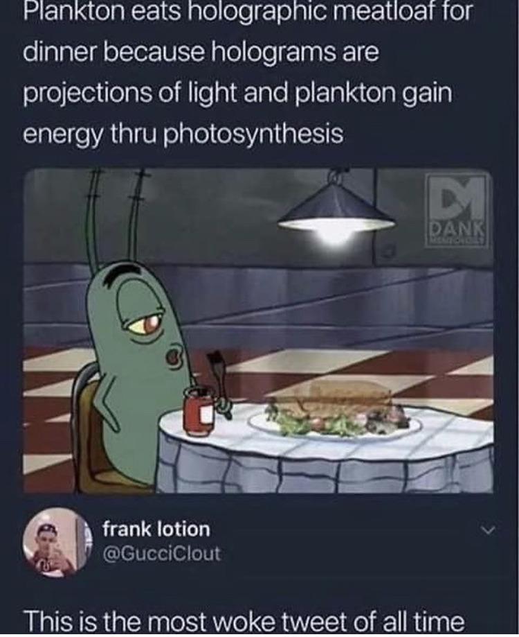 Holographic Meatloaf: When Science Fiction Meets Photosynthesis