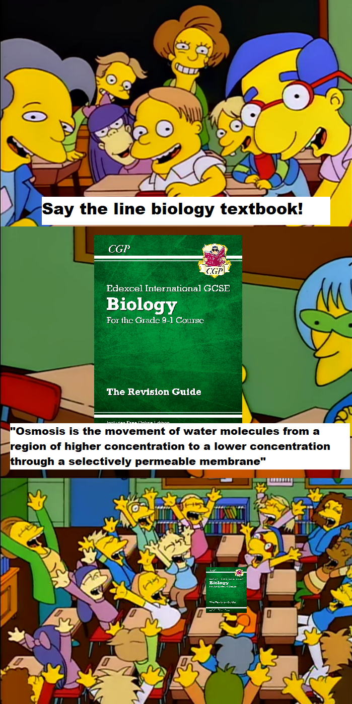 UK Secondary School Biology Class Be Like