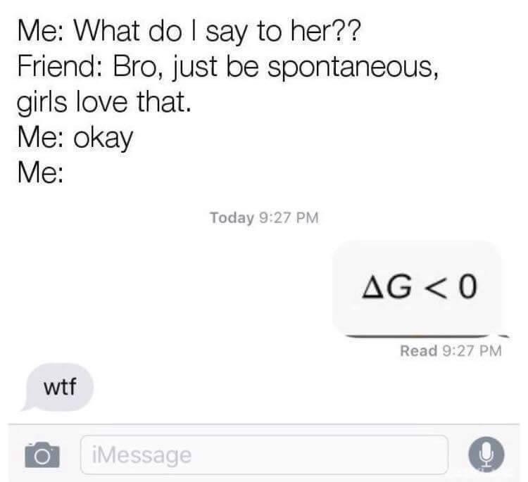 When Chemistry Pickup Lines Go Wrong
