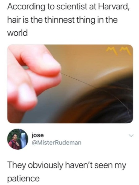 The Real Hierarchy Of Thinness