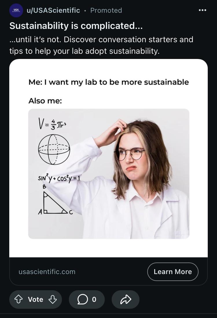 I Want My Lab To Be More Sustainable