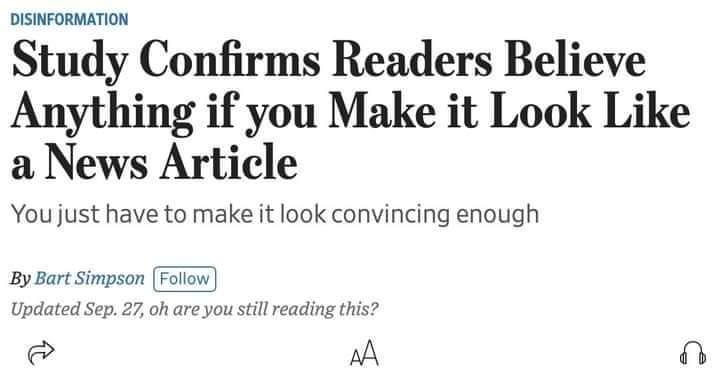 This Is The Most Accurate Misinformation