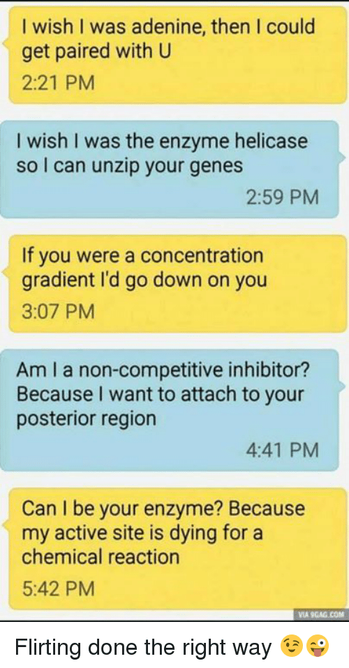 Biochemistry Pickup Lines: When Nerds Flirt