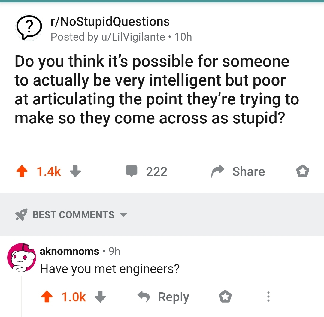 The Engineer's Paradox