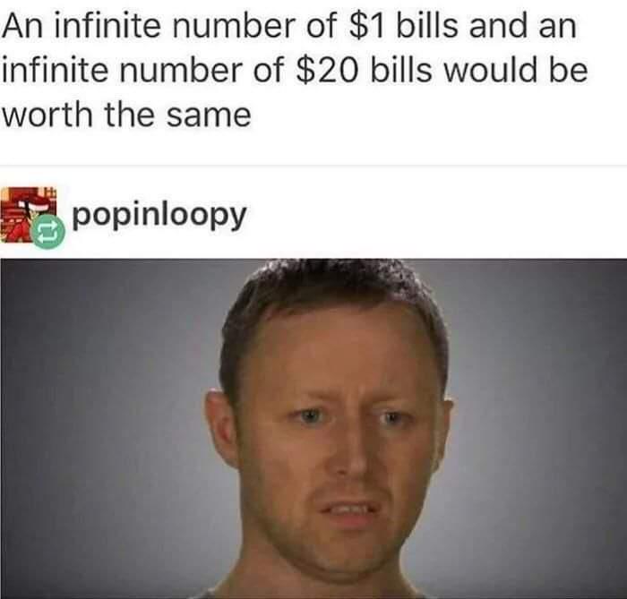 When Infinity Ruins Your Get-Rich-Quick Scheme
