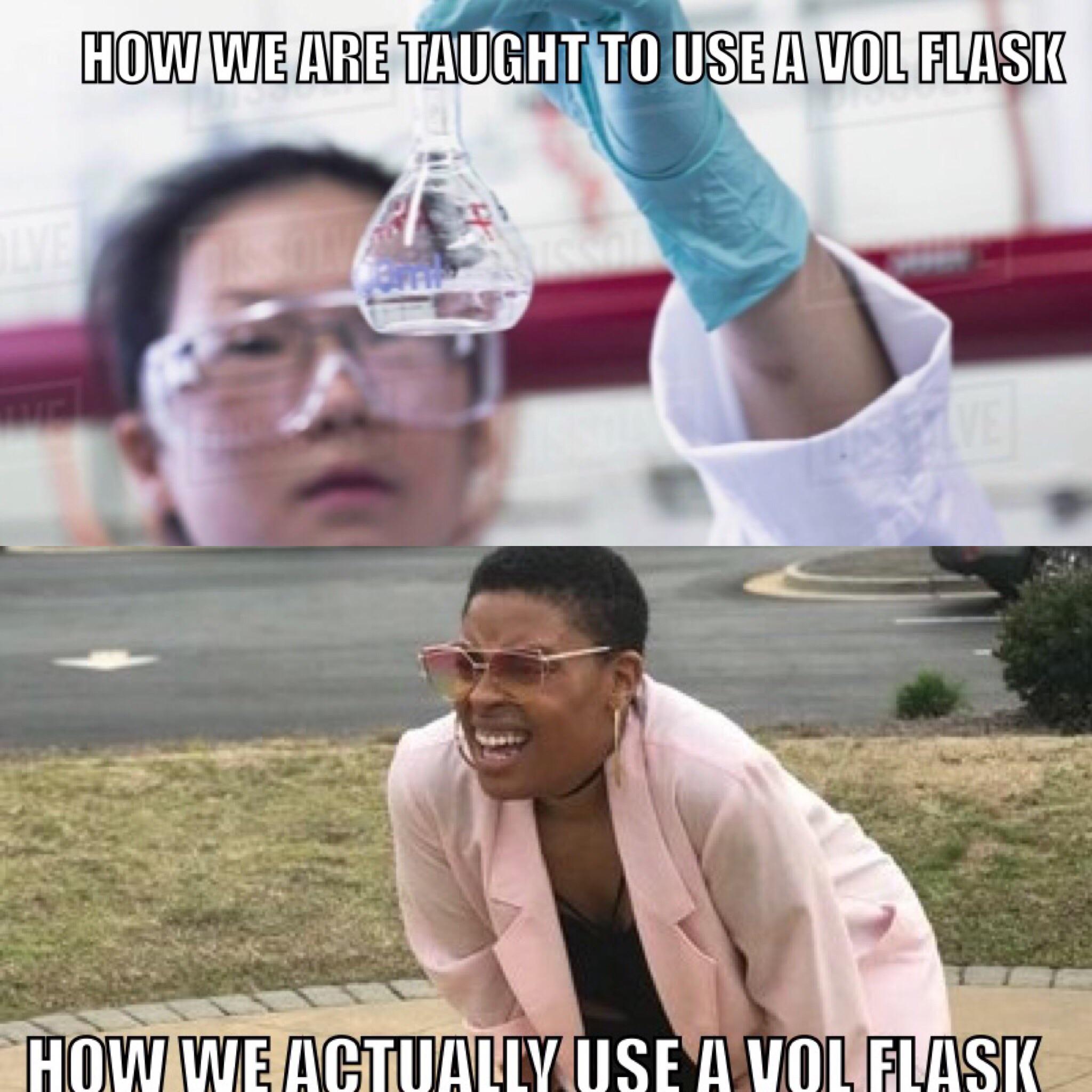 The Volumetric Flask Handling Conspiracy