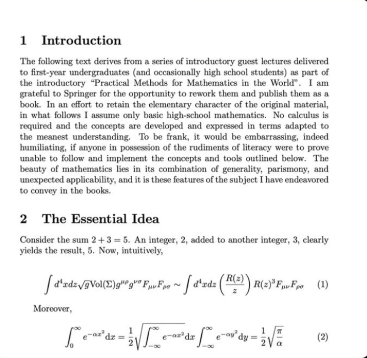 The Escalation Equation: From 2+3 To Quantum Field Theory In 0.5 Seconds