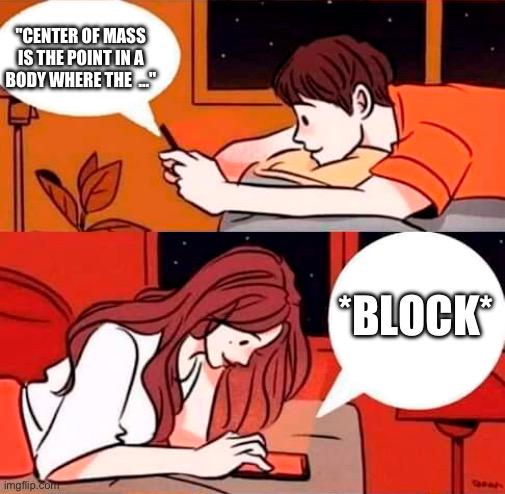 Center Of Mass: The Blocked Content