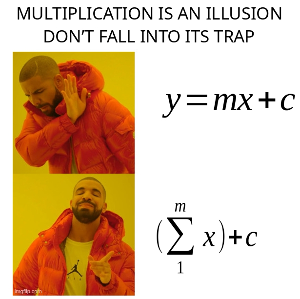 Multiplication Is An Illusion