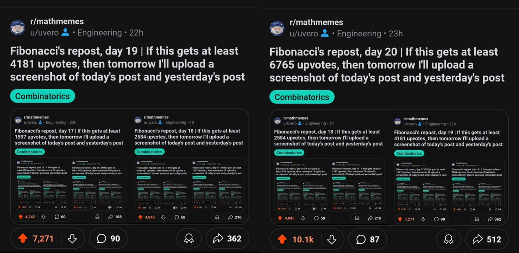 The Fibonacci Karma Spiral