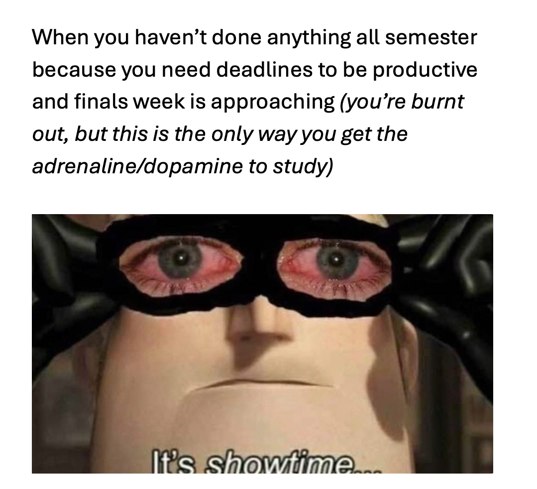 E = Stress/Strain: The Finals Week Equation