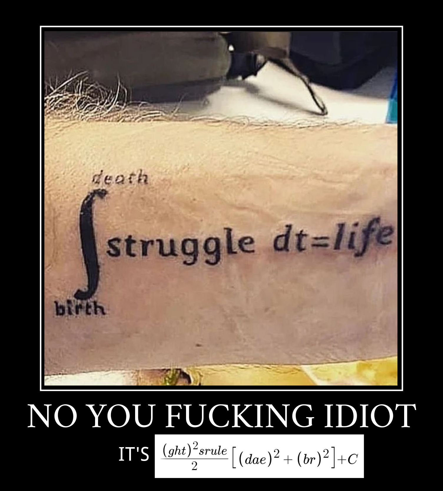 The Integral Of Embarrassment