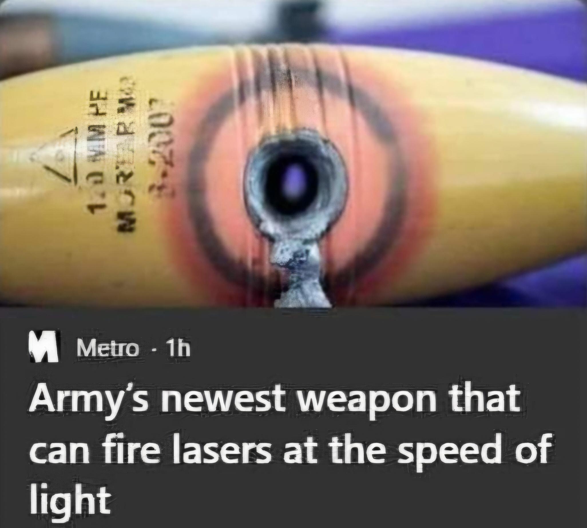 They Aren't Wrong: Lasers At The Speed Of Light