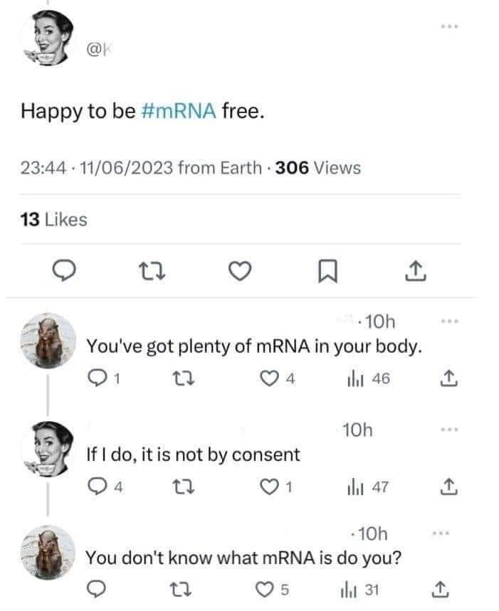 The mRNA-Free Paradox