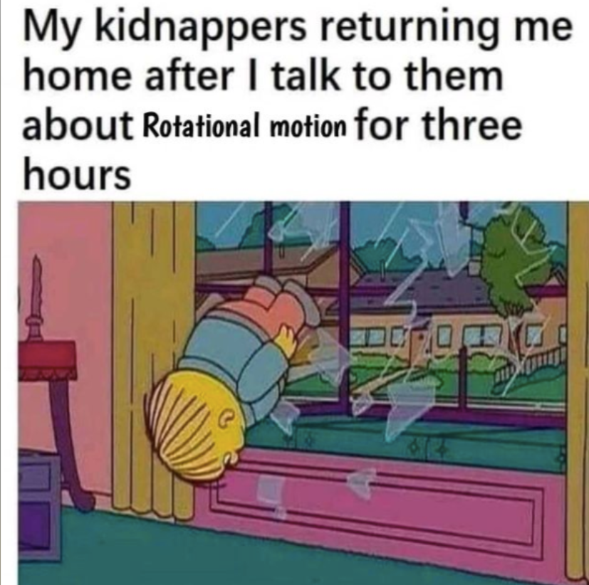 The Ultimate Kidnapper Repellent: Rotational Physics
