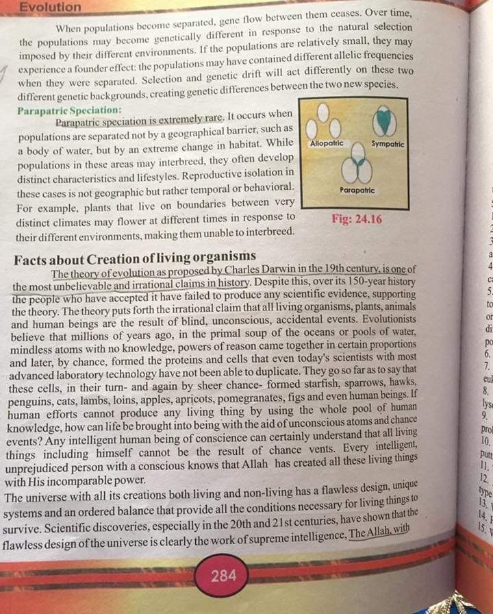 The Curious Case Of Textbook Evolution