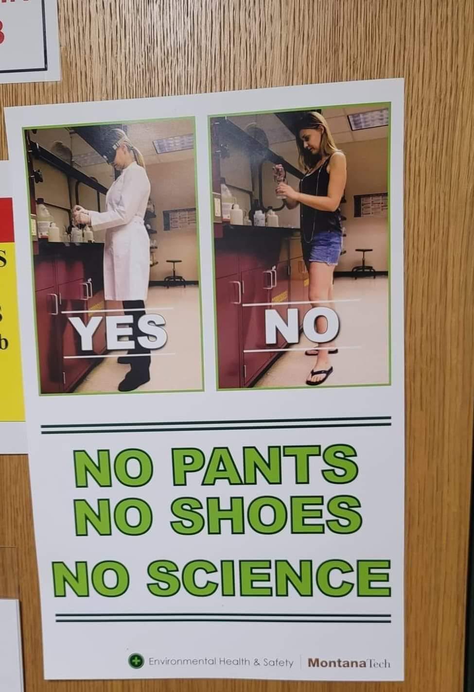 No Pants, No Shoes, No Science
