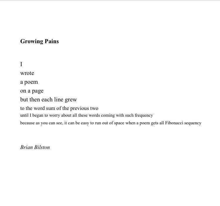 The Fibonacci Poem's Exponential Crisis