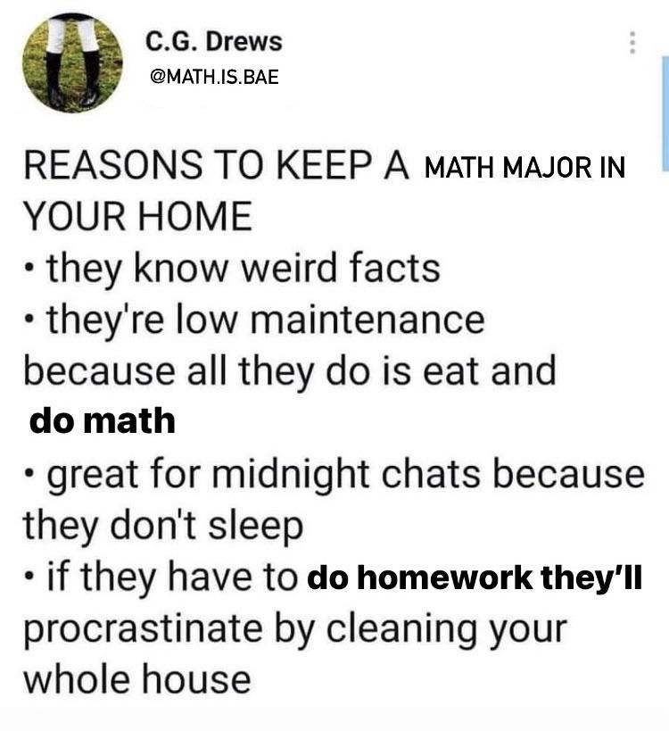 Get Your Math Major Today!