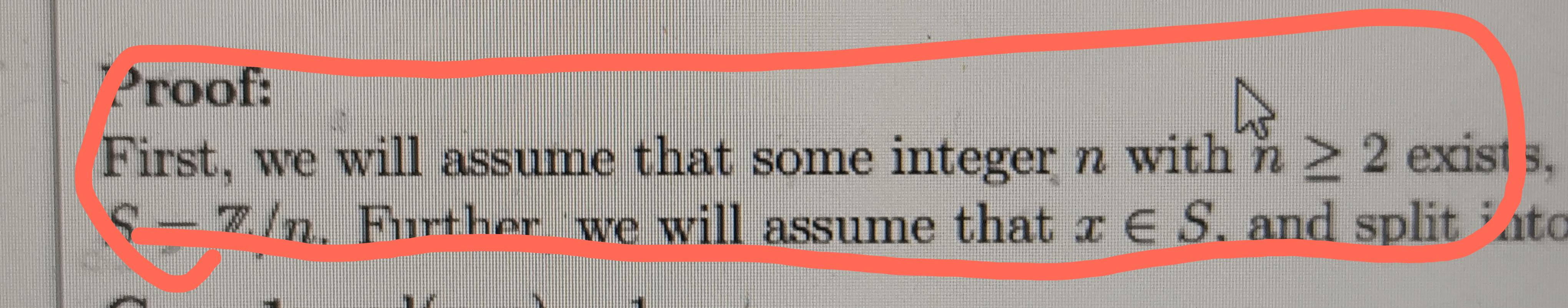 First, We Will Assume The Solution Exists