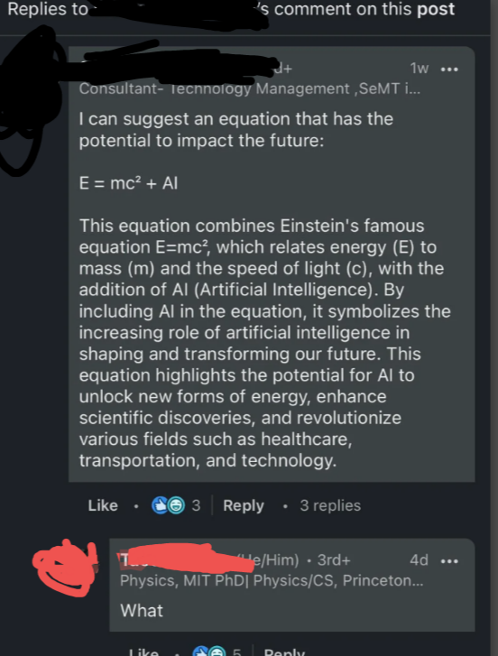 E = mc² + AI: The Equation Of LinkedIn Nonsense