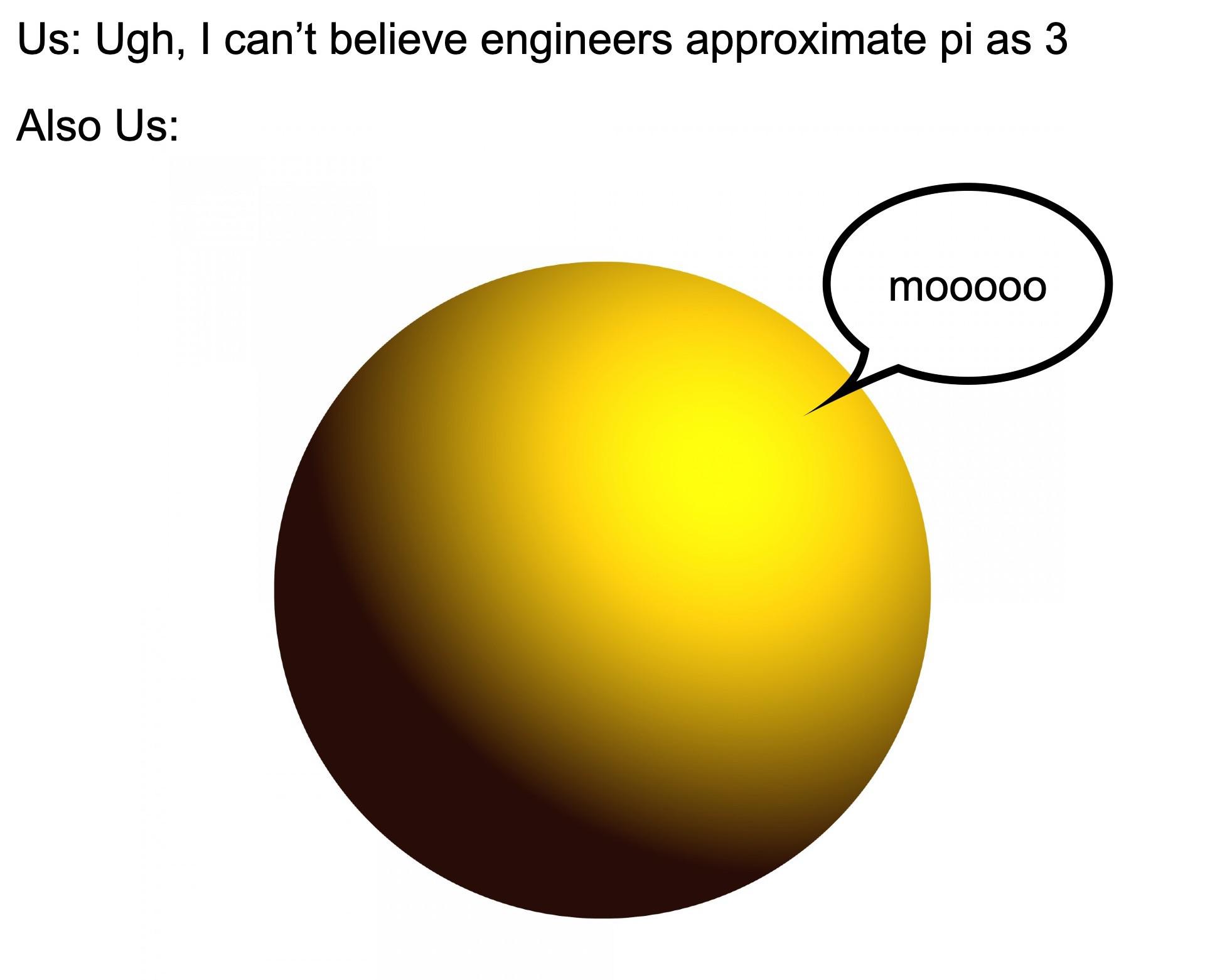 The Spherical Cow Paradox