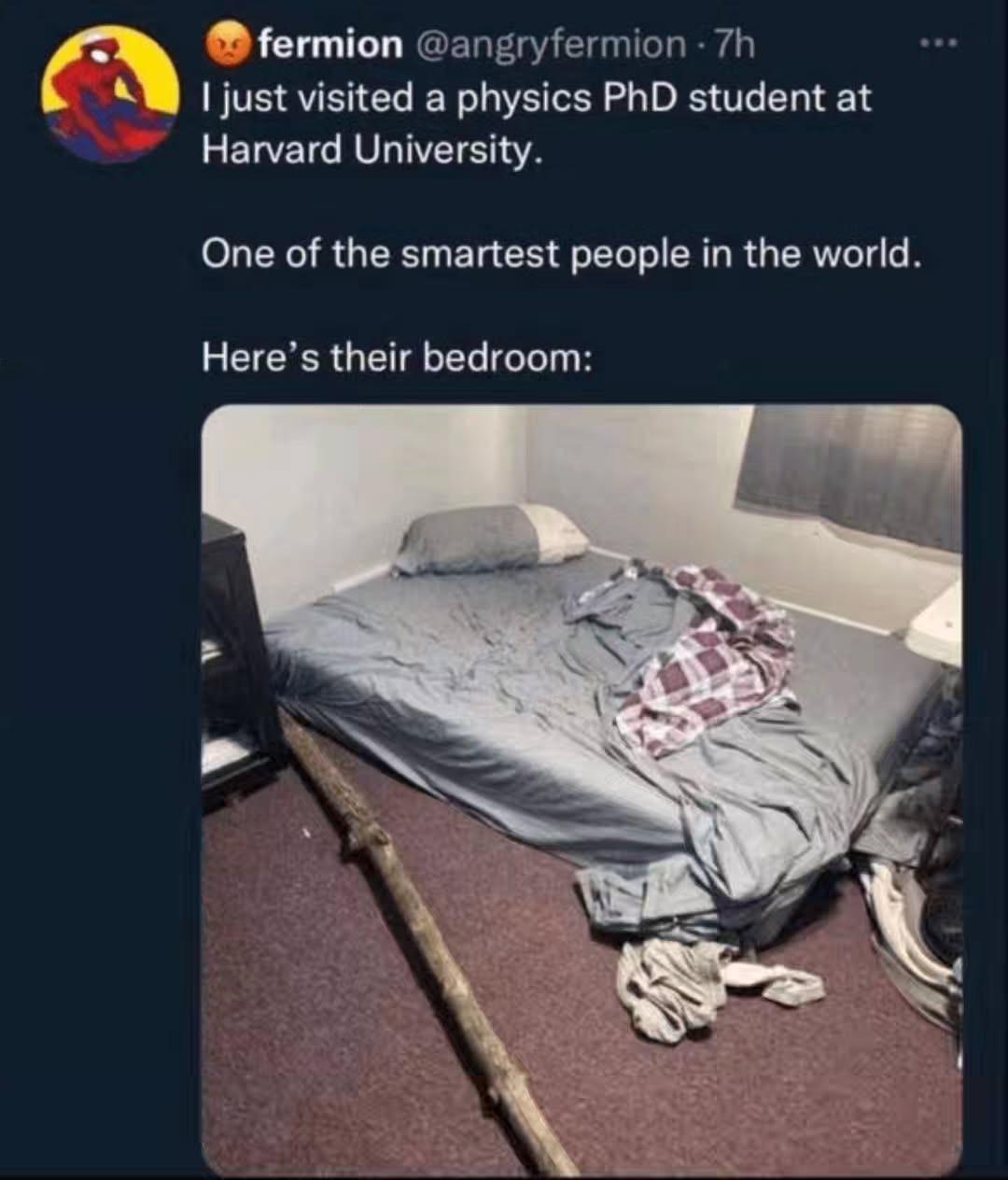 Physics PhD Students: Solving Quantum Mechanics But Not Bedroom Mechanics