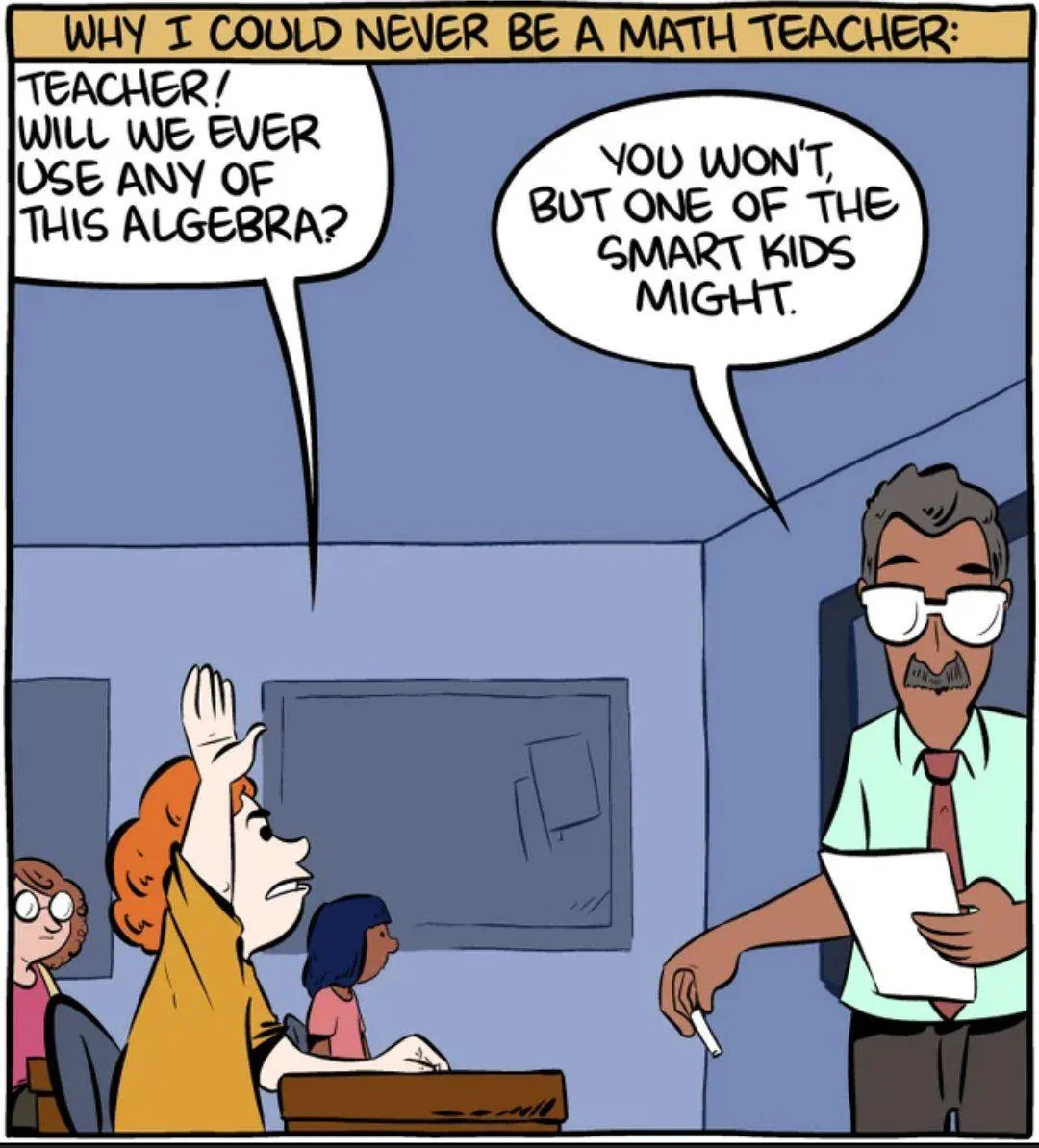 Why I Could Never Be A Math Teacher