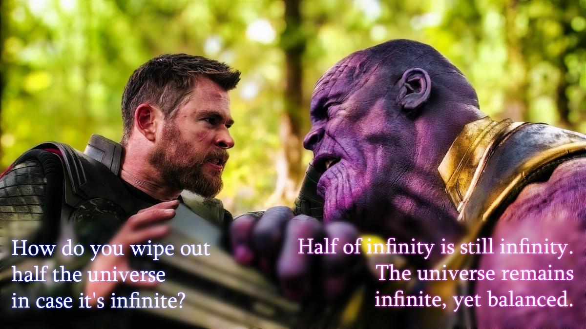 Infinity Stones Meet Infinity Mathematics