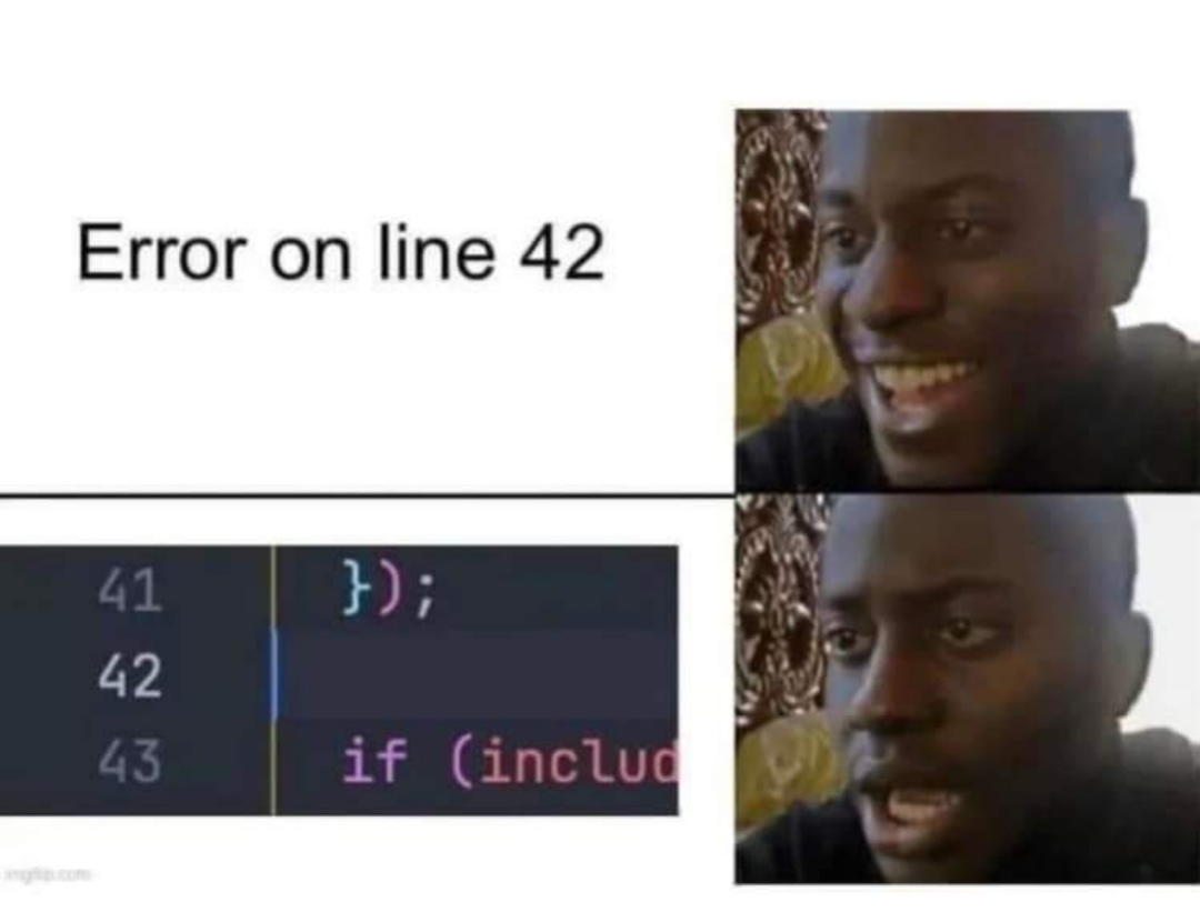 The Ultimate Answer Is A Syntax Error